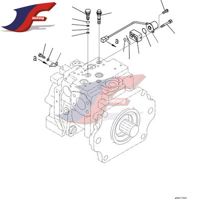 708-1W-01031 708-1H-00030 ปั๊มไฮดรอลิก สําหรับ Komatsu WA500-6 บูลโดเซอร์
