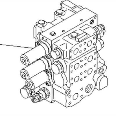 KOMATSU D65E D85E D85 HYDRAULIC MAIN CONTROL VALVE 723-63-12101 สายไฟฟ้าที่ใช้ในระบบ